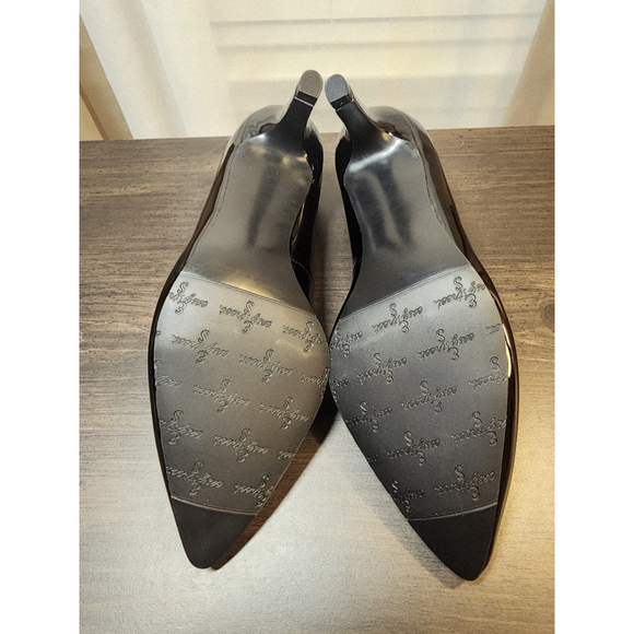 Easy Street Pointed Pumps Stiletto Heels 7 EXTRA WIDE - BLACK - Picture 12 of 14